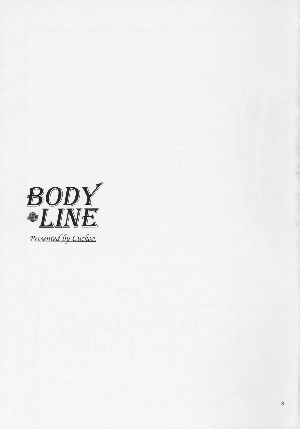 (C68) [Nataku no Omise (Cuckoo)] BODY LINE (Rozen Maiden) page 2 full
