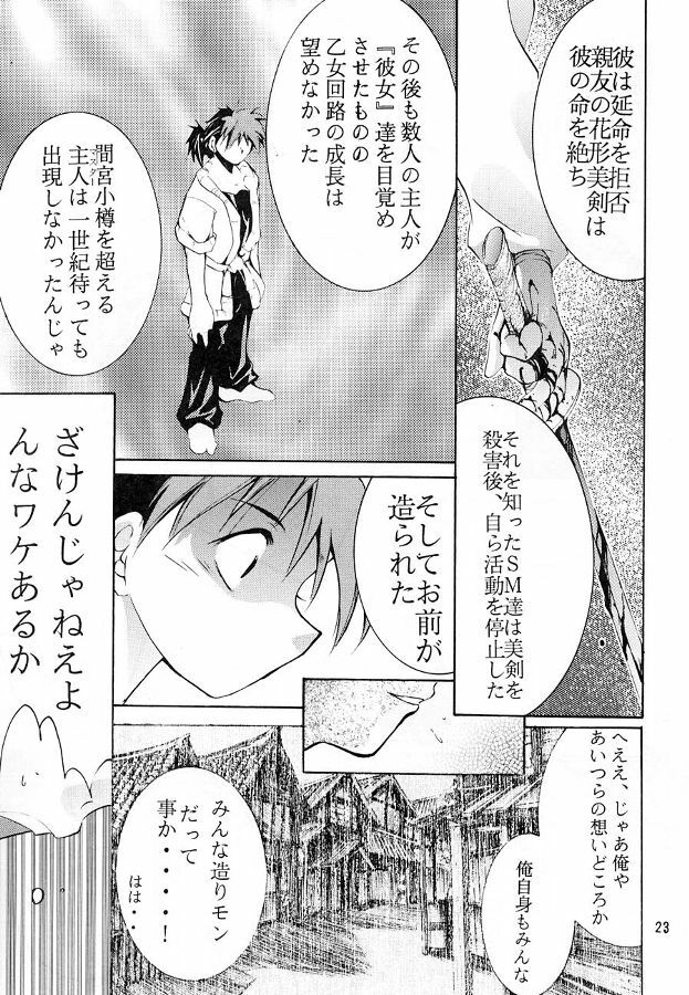 (C55) [Studio KIMIGABUCHI (Entokkun)] KEEP the FAITH (Kare Kano, Saber Marionette J, Mamotte Shugogetten!) page 22 full