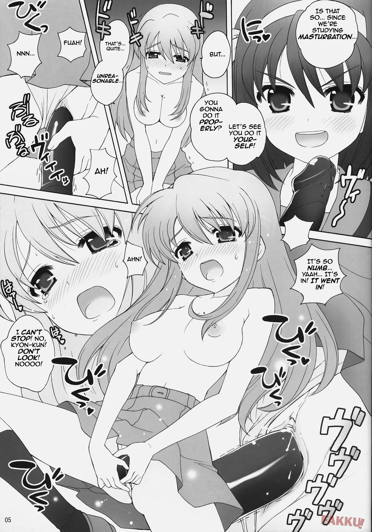 (COMIC1) [SimaSima System (Nagisawa You)] Suzumiya Haruhi no Daikenkyuu! (The Melancholy of Haruhi Suzumiya) [English] [FAKKU] page 5 full