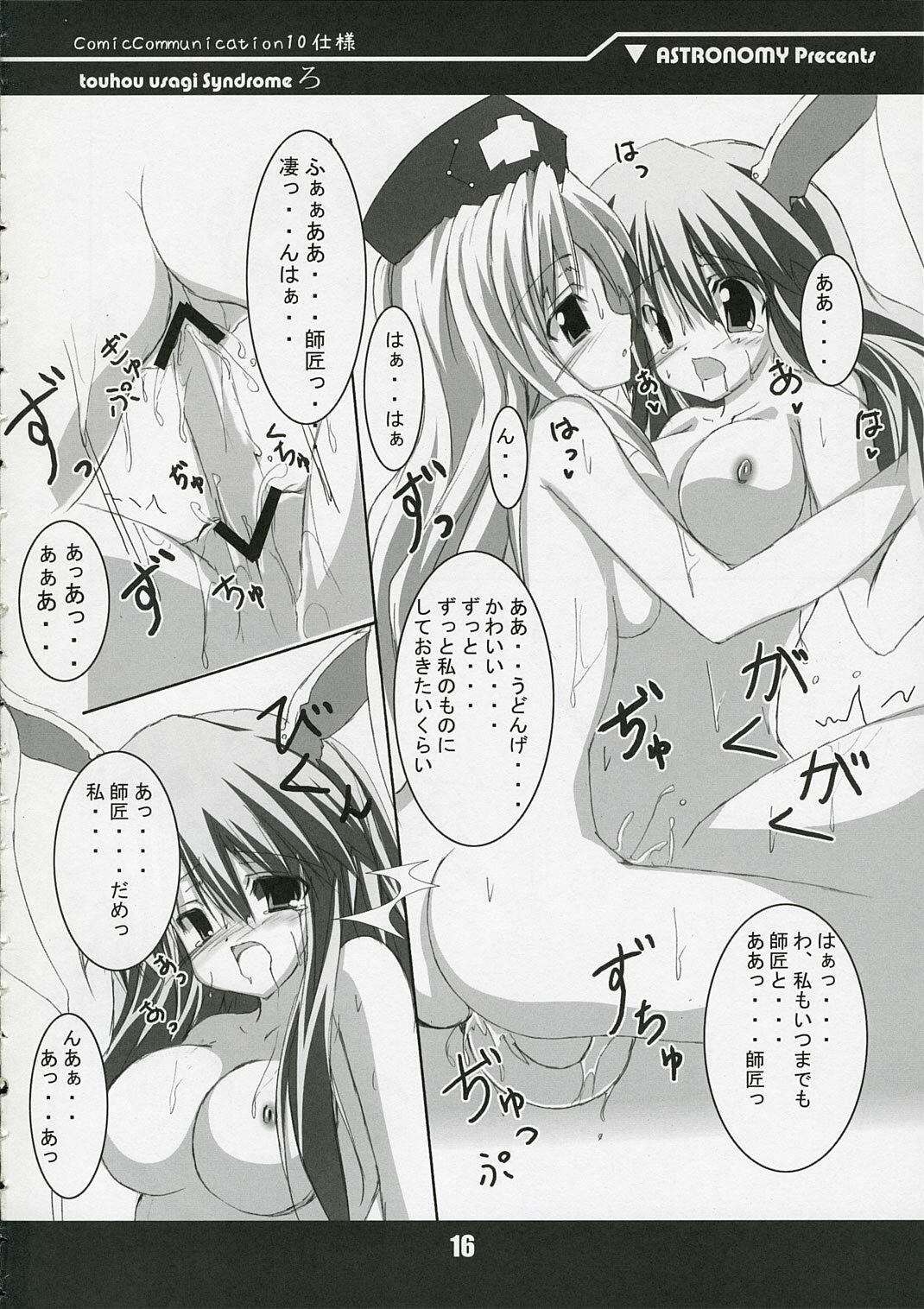 (ComiComi10) [ASTRONOMY (SeN)] touhou usagi Syndrome Ro (Touhou Project) page 16 full