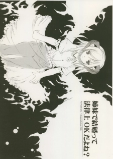 (Reitaisai 2) [Douganebuibui (Aburidashi Zakuro)] Shimai de Kekkontte Houritsujou OK dayone? | Is it legal for sisters to marry? (Touhou Project)