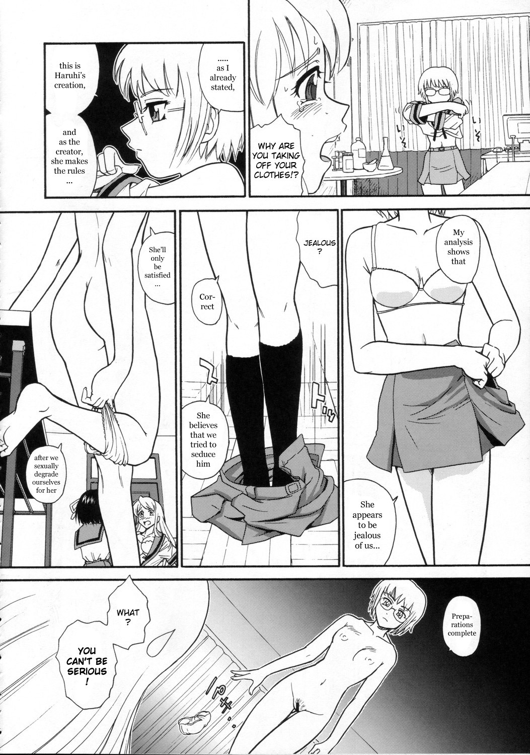 (SC32) [Behind Moon (Q)] Asahina Mikuru no Milk | Asahina Mikuru's Milk (The Melancholy of Haruhi Suzumiya) [English] {Futa_Risette} page 7 full