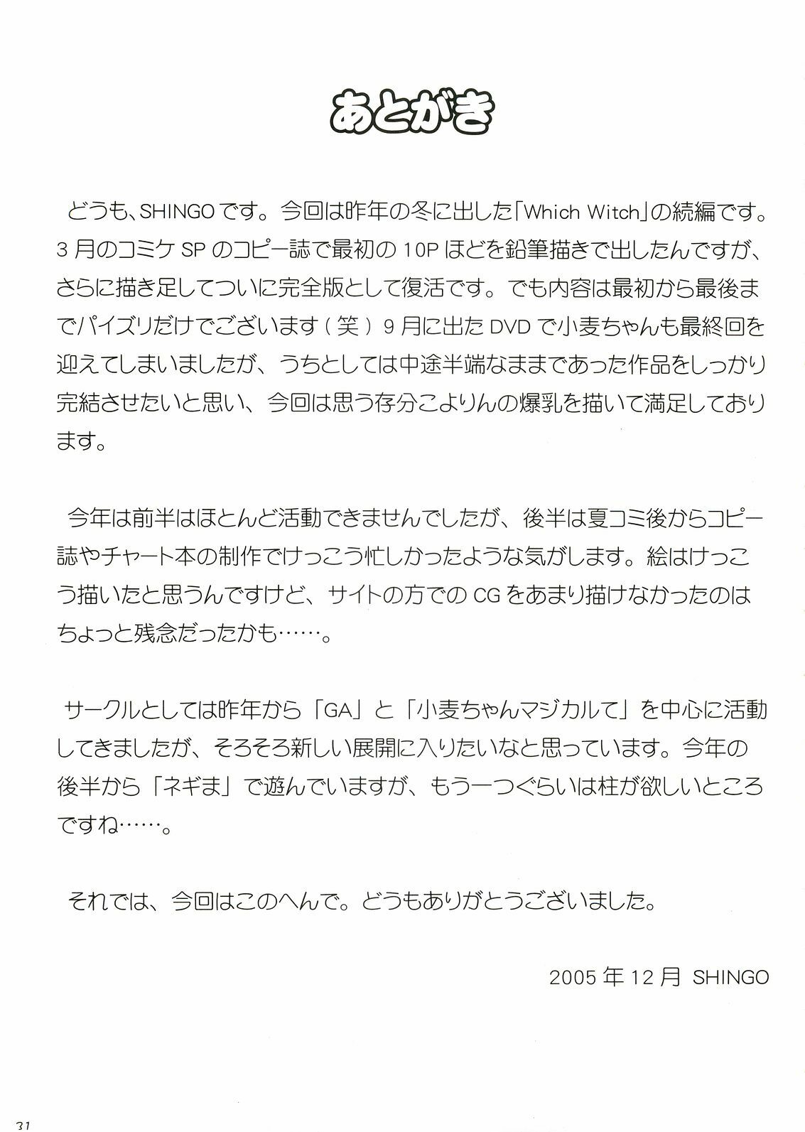 (C69) [S-Factory (SHINGO)] Which Witch EXTRA STAGE (Nurse Witch Komugi) page 32 full