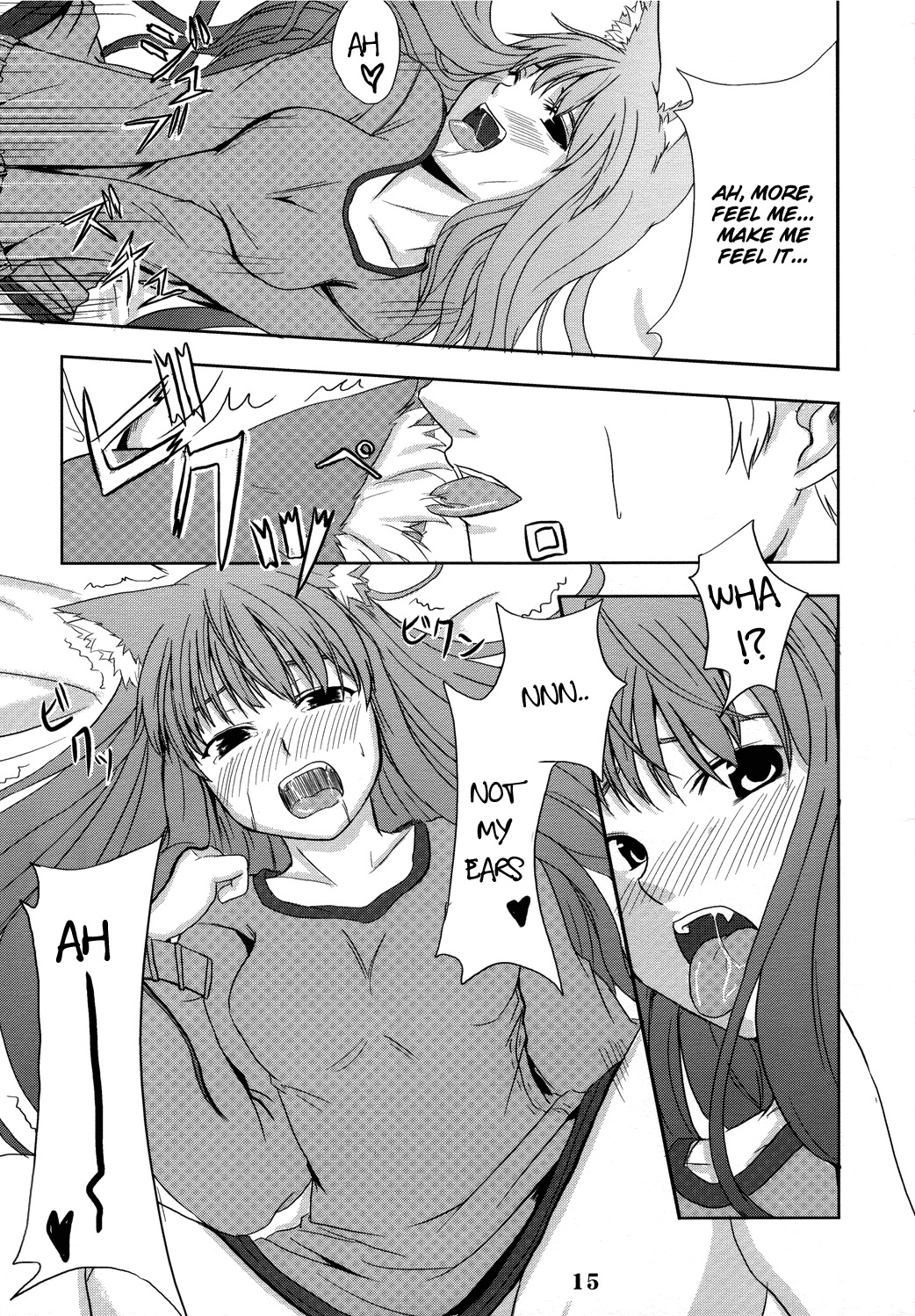 (Mimiket 16) [Neko no Paraiso (Neko no Te)] Ookami no Enbukyoku | Waltz of the Wolf (Spice and Wolf) [English] [Tail Feel so Good] page 15 full