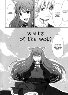 (Mimiket 16) [Neko no Paraiso (Neko no Te)] Ookami no Enbukyoku | Waltz of the Wolf (Spice and Wolf) [English] [Tail Feel so Good] - page 4