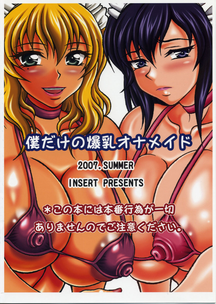 (C72) [INSERT (KEN)] Boku dake no Bakunyuu Ona-maid -Yui VS Yuna- page 34 full