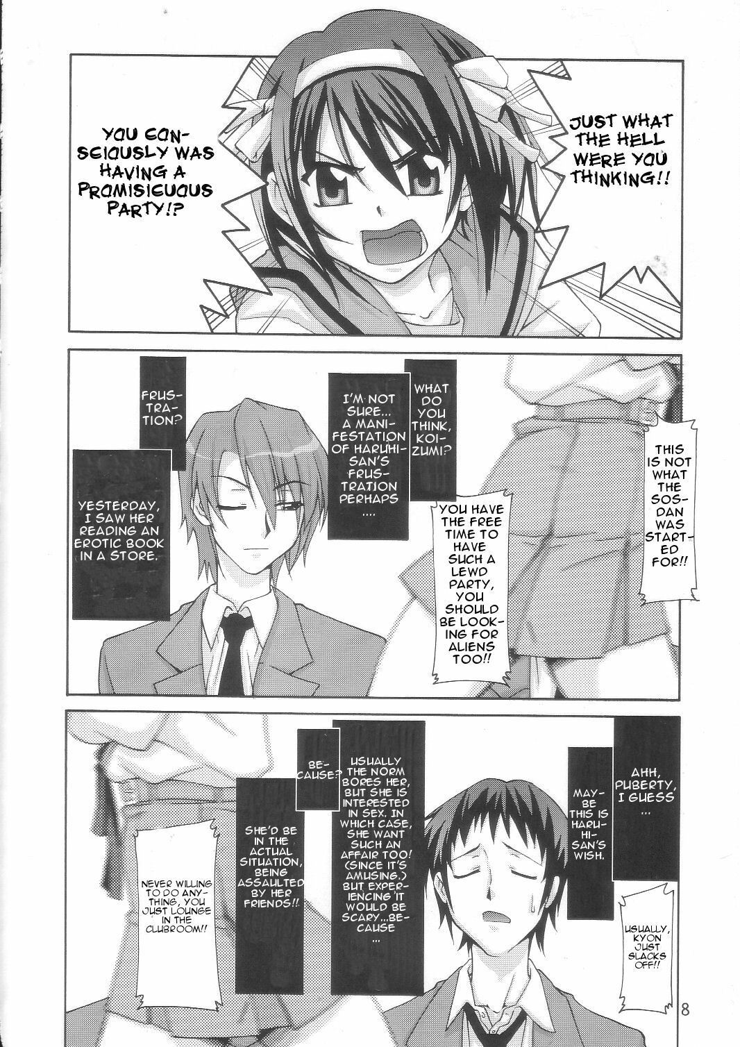 (C70) [GOLD RUSH (Suzuki Address)] SOS-Dan Shiki Sekai Kyuushutsu | Sos-dan style World Rescue (The Melancholy of Haruhi Suzumiya) [English] [CGRascal] page 8 full