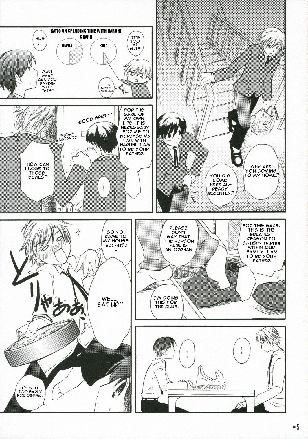 (C70) [Hi-Per Pinch (clover)] Zantei Ou (Ouran High School Host Club) [English] page 5 full