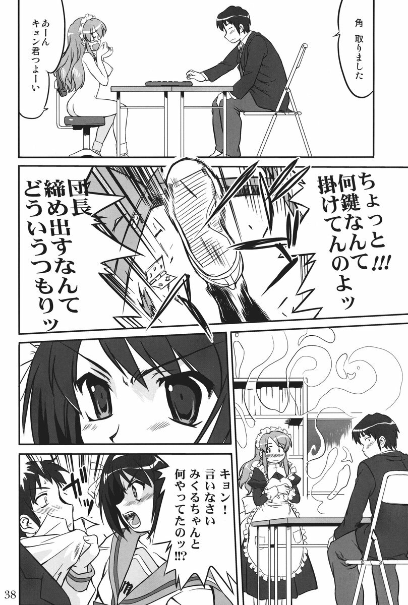 (C73) [Takotsuboya (TK)] Mikku Mikurunrun (The Melancholy of Haruhi Suzumiya) page 37 full