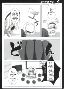 (C71) [Shounen x Shoujo (Kisaragi Mizu)] Omochikaeri! (Higurashi no Naku Koro ni) [English] - page 14
