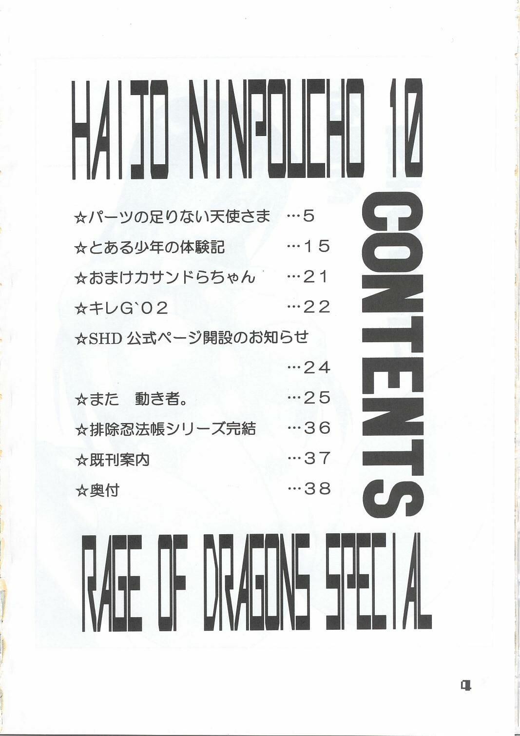 (C63) [SHD (Buchou Chinke, Hiromi)] HAIJO NINPOUCHO 10 (Rage of the Dragons) page 3 full