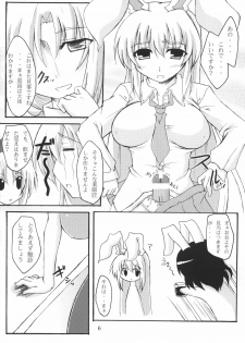 (C72) [Amadeus no Isan (Fujihara Shu, Aoba Shou)] Chichi Usagi e no Shohousen (Touhou Project) - page 6