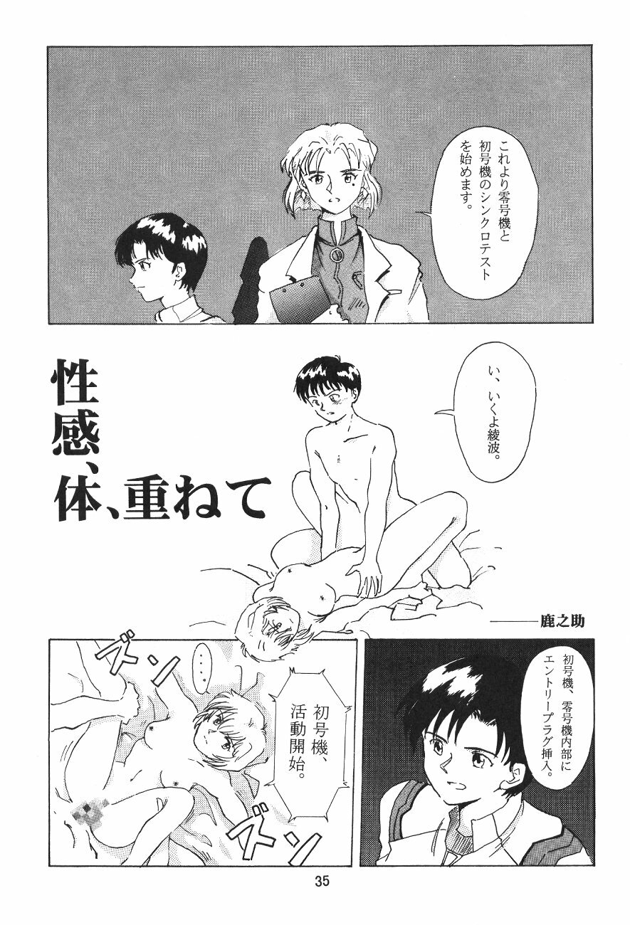 [B-CREWS (Karen Kyuu, Shidou Mayuru)] Evakko Genesis 0:1 (Neon Genesis Evangelion) page 34 full