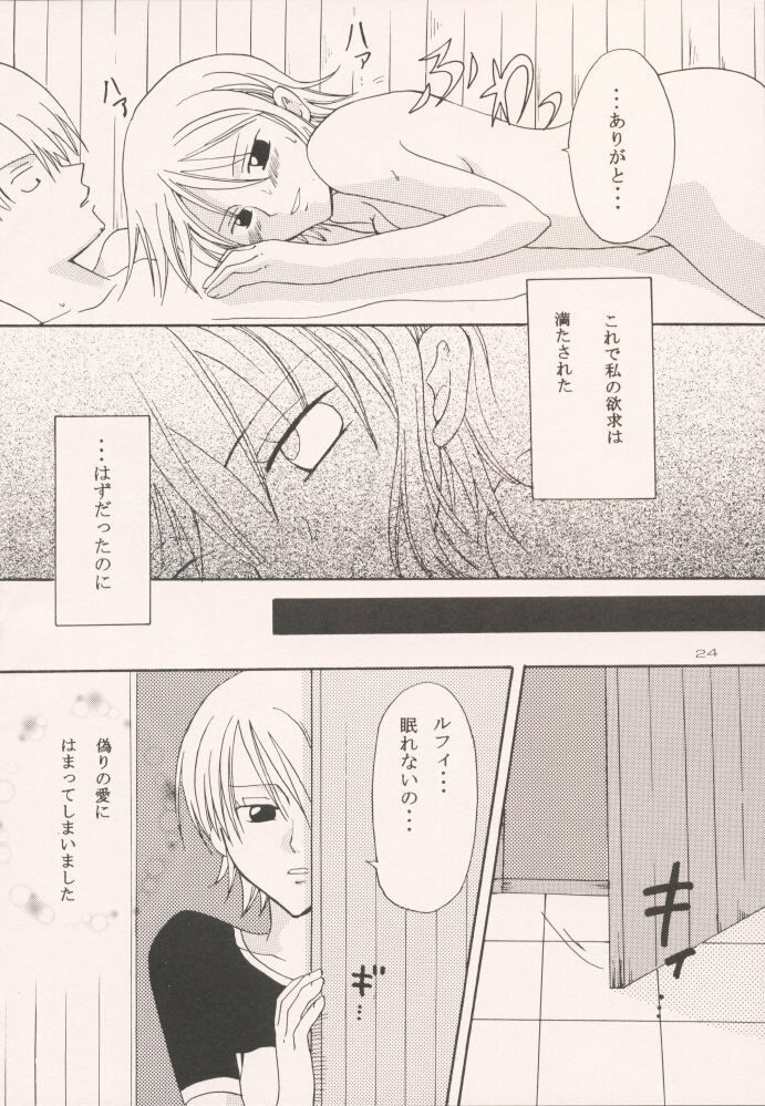 (CCOsaka37) [Kurione-sha (YU-RI)] Renai Triangle (One Piece) page 23 full