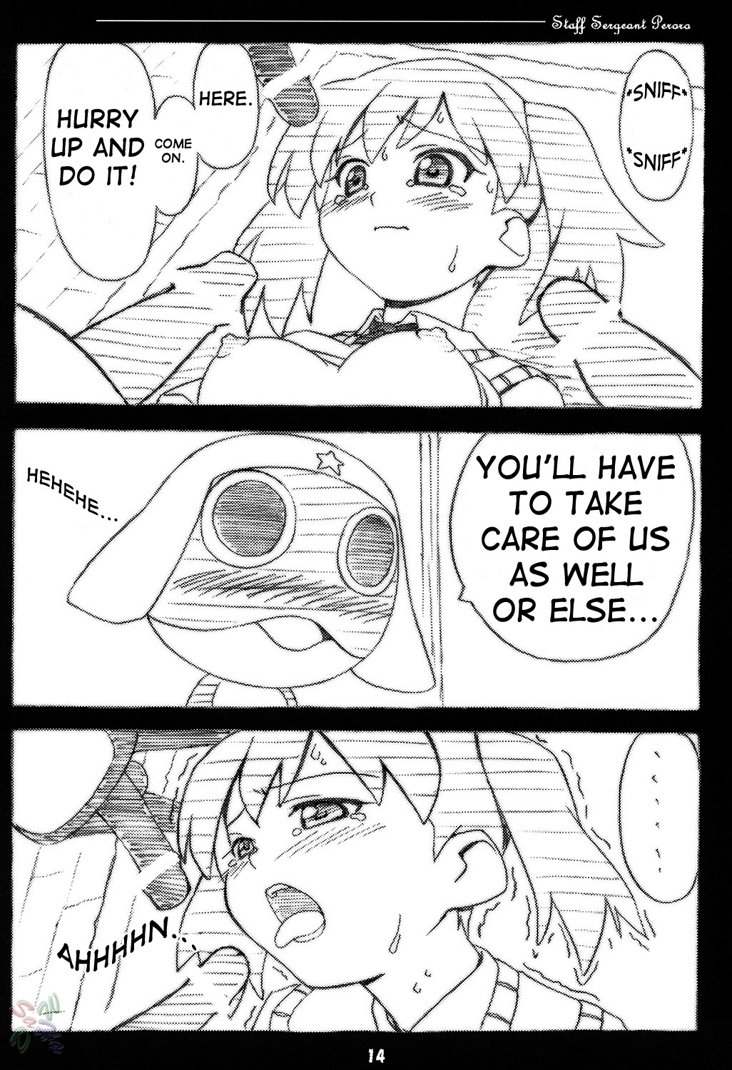 (C67) [Pag-Pag-Magu (Kuuchuu Yousai)] Peroro Gunsou (Keroro Gunsou) [English] [SaHa] page 14 full