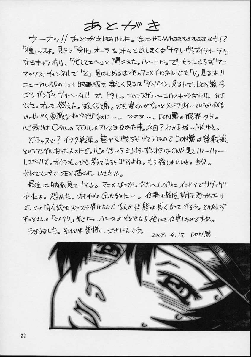 (CR33) [C.R.C (Don Shigeru)] SEEDLESS (Gundam SEED) page 22 full