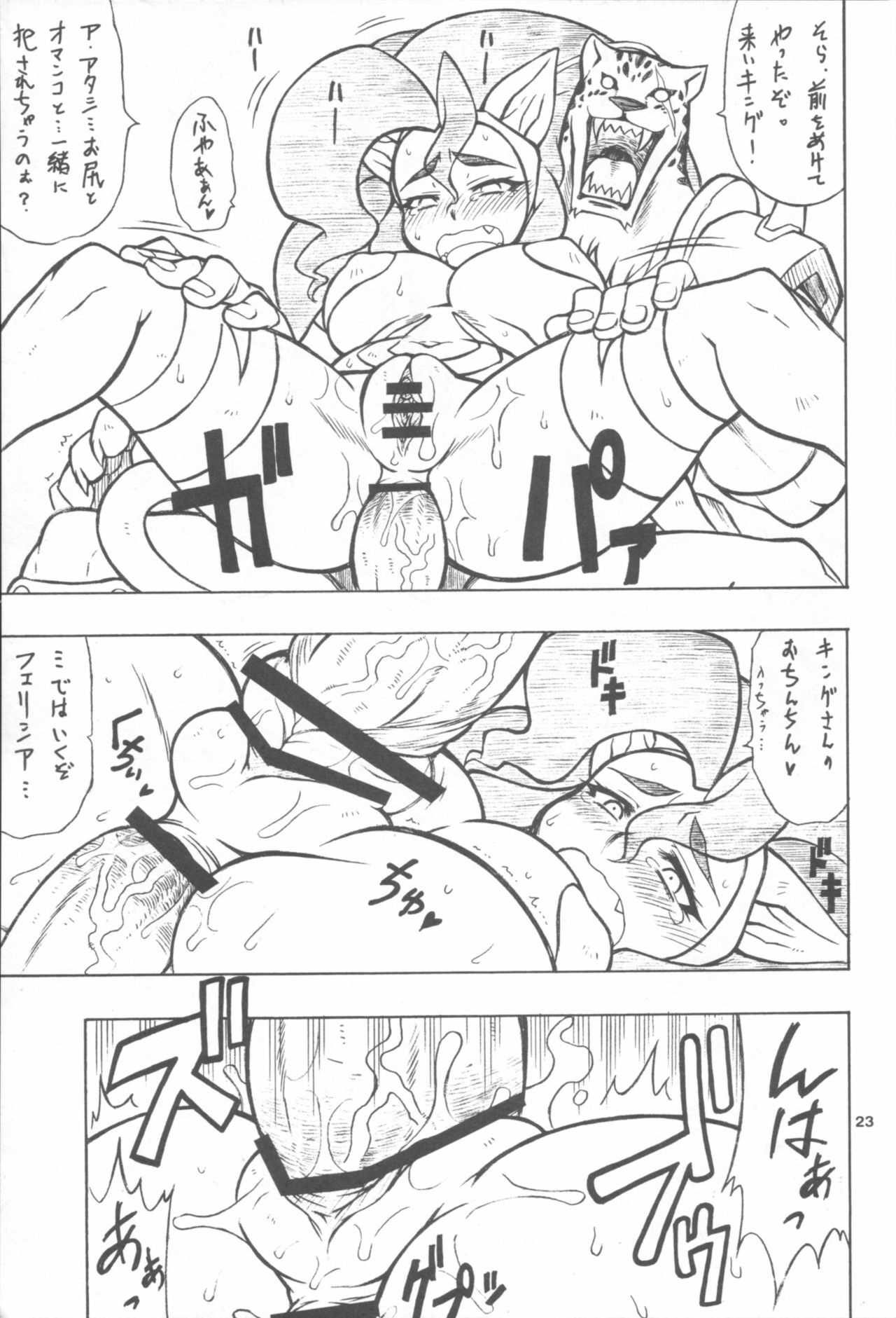 (C72) [Mayoineko (Nakagami Takashi)] CAT DANCER (Darkstalkers, Tekken) page 22 full