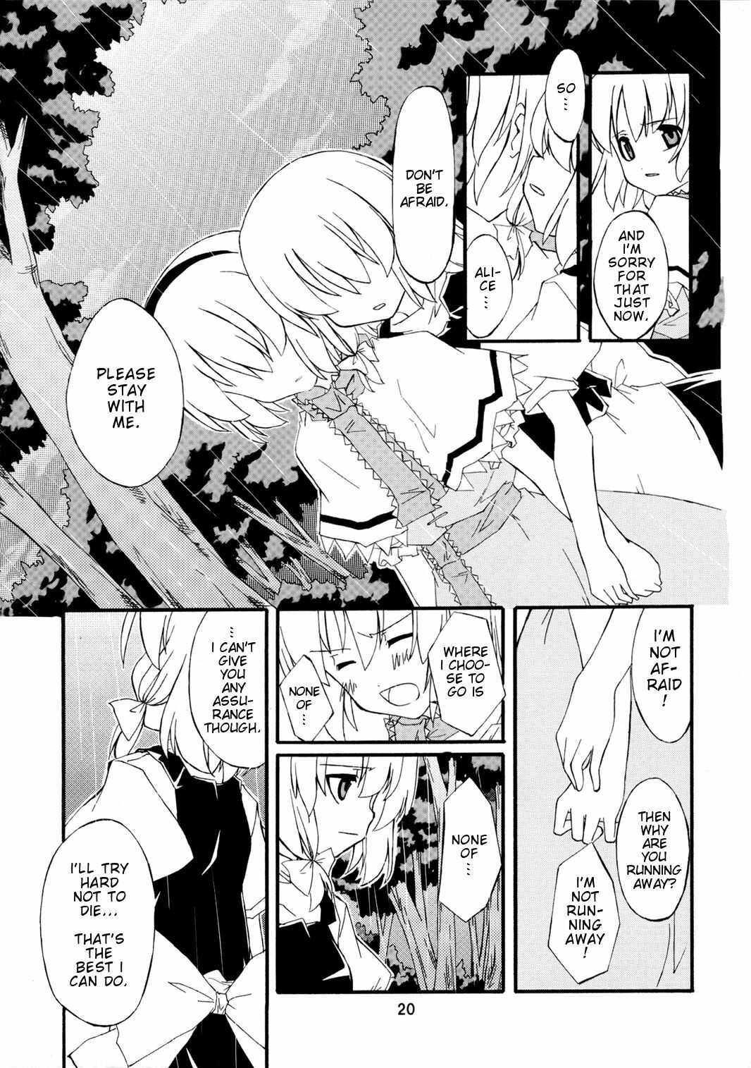 (Kouroumu 2) [PERSONAL COLOR (Sakuraba Yuuki)] Ningyoutsukai to Shirokuroma | The Puppeteer and the White-Black Witch (Touhou Project) [English] page 19 full