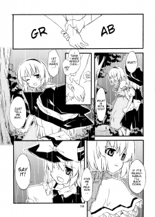 (Kouroumu 2) [PERSONAL COLOR (Sakuraba Yuuki)] Ningyoutsukai to Shirokuroma | The Puppeteer and the White-Black Witch (Touhou Project) [English] - page 13