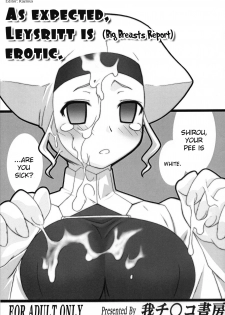 (SC36) [GACHINKO SHOBOU (Koban-ya Koban)] Yappari Leysritt (Kyonyuu no Hou) Wa Eroi Na. | As Expected, Leyspritt is (Big Breast Report) Erotic (Fate/hollow ataraxia) [English]