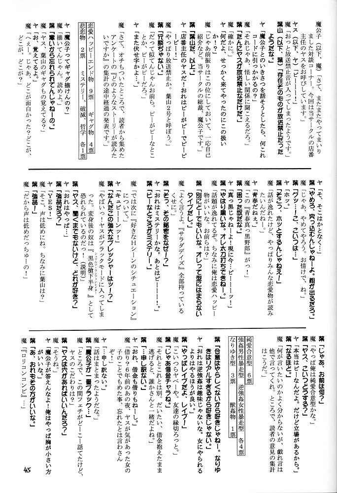 (C57) [Red Ribbon Revenger (Various)] Sasayaka na Yuuwaku | Sasayaka's Temptation (Infinite Ryvius) page 44 full