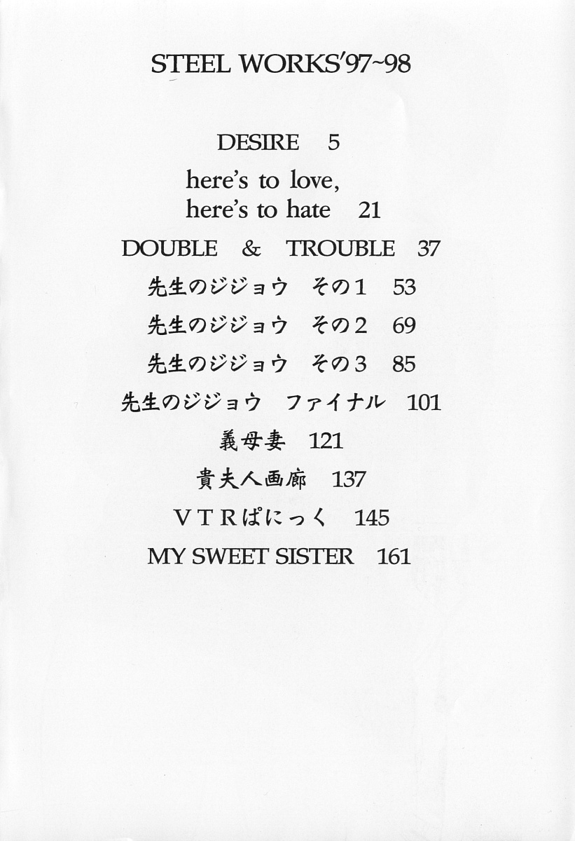 [Yamaoka Koutetsurou] STEEL WORKS '97~'98 page 7 full