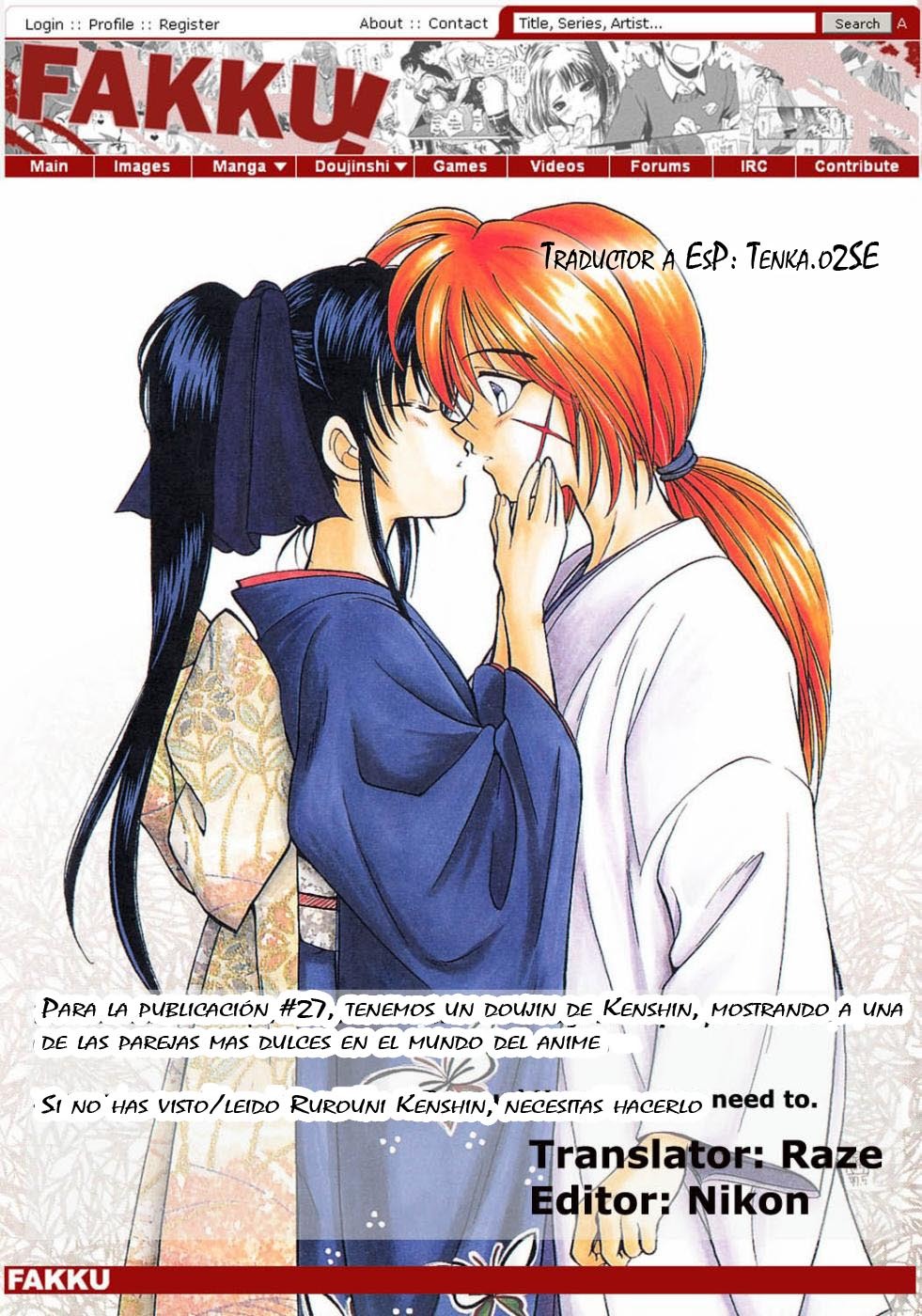 (C57) [Yamaguchirou (Yamaguchi Shinji)] Aitou XX (Rurouni Kenshin) [Spanish] page 3 full