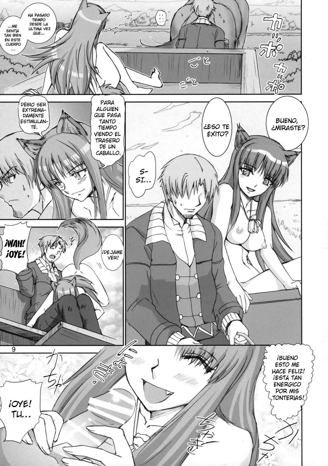 (SC38) [Raijinkai (Haruki Genia)] Wolf Road (Spice and Wolf) [Spanish] [Ala Alba Scanlations] page 9 full