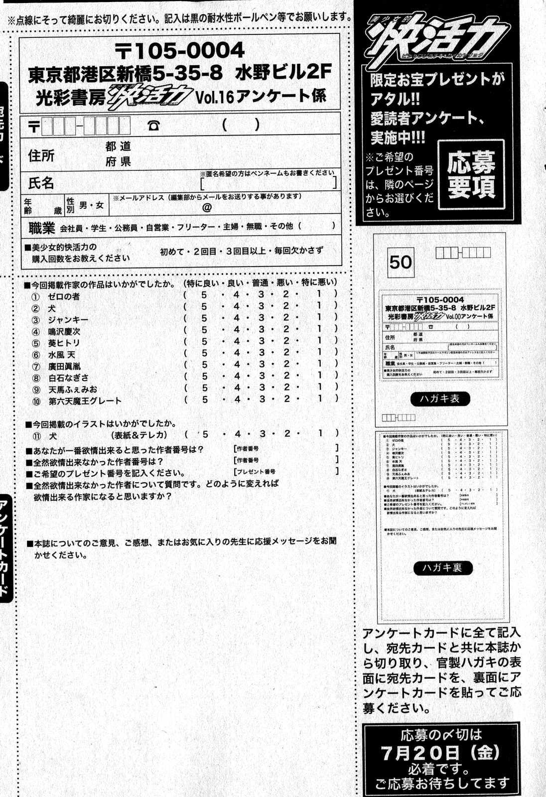 Bishoujo Teki Kaikatsu Ryoku 2007 Vol.16 page 197 full