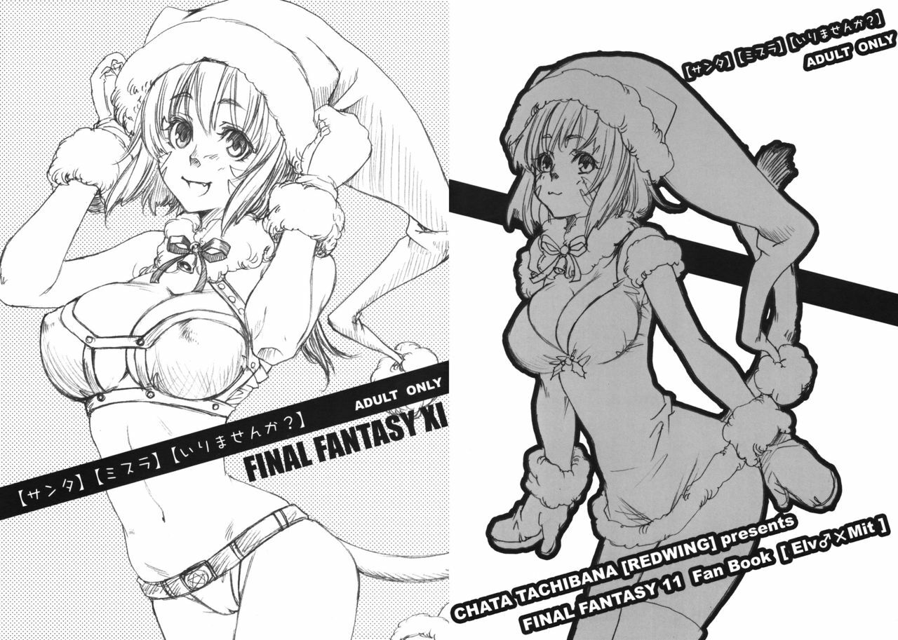 [Akai Tsubasa (Tachibana Chata)] [Santa] [Mithra] [Irimasen ka?] (Final Fantasy XI) page 1 full