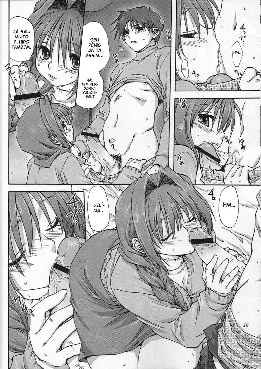 (C72) [Mitarashi Club (Mitarashi Kousei)] Akiko-san to Issho (Kanon) [Portuguese-BR] [BartSSJ] page 19 full