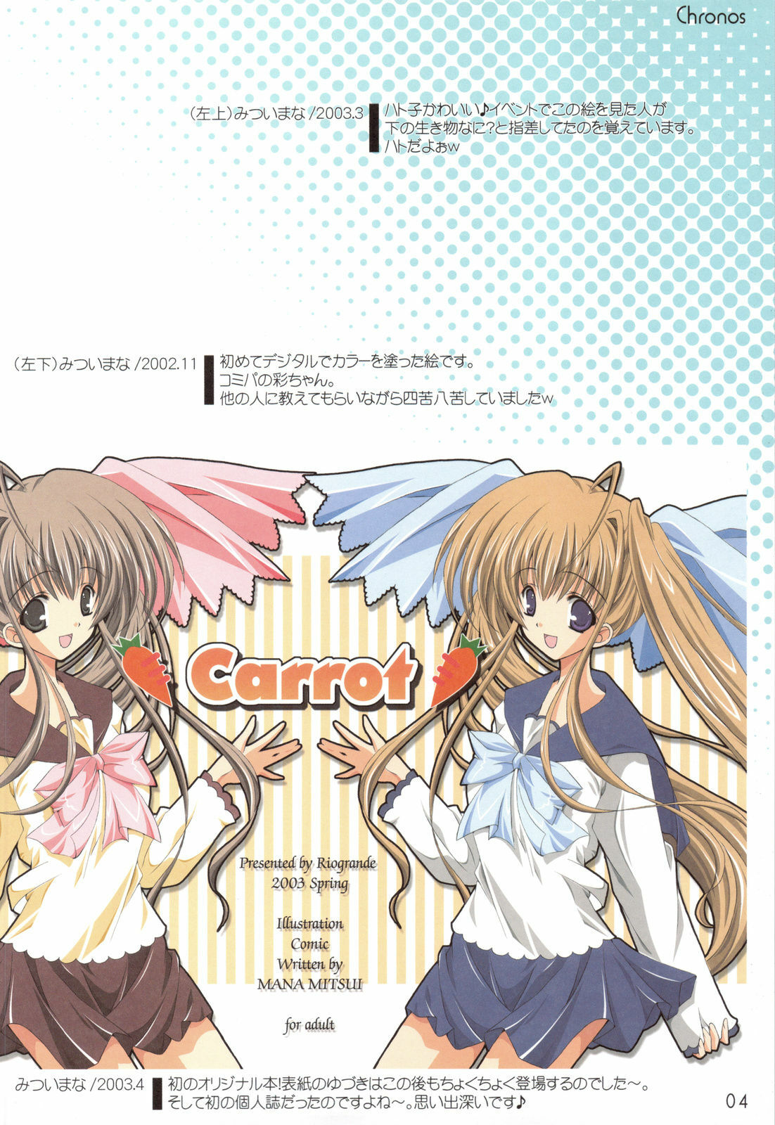 (C75) [Rio Grande (Mitsui Mana)] Chronos page 3 full