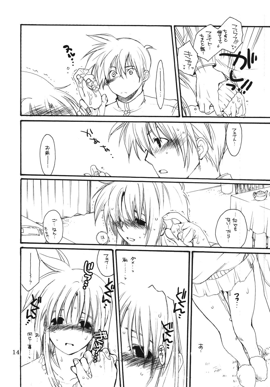 (C75) [Bakugeki Monkeys (Inugami Naoyuki)] Fate to Chrono no Hito ni wa Ienai Jouji (Mahou Shoujo Lyrical Nanoha) page 13 full