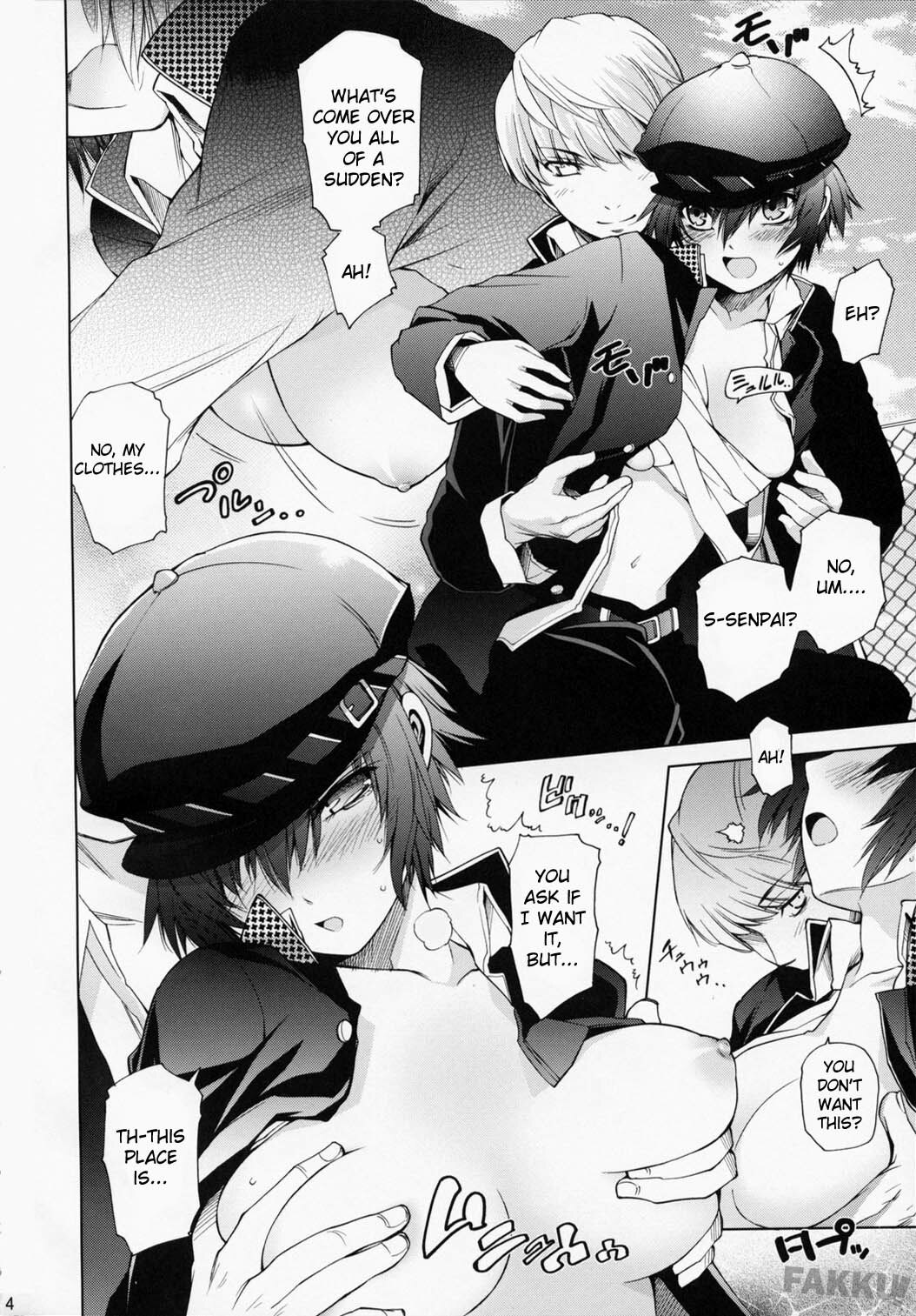 (C75) [OMEGA 2-D (Hibino Tomoki, Shima Seiryuu)] Everyday Young Life Eros (Persona 4) [English] [FAKKU] page 4 full