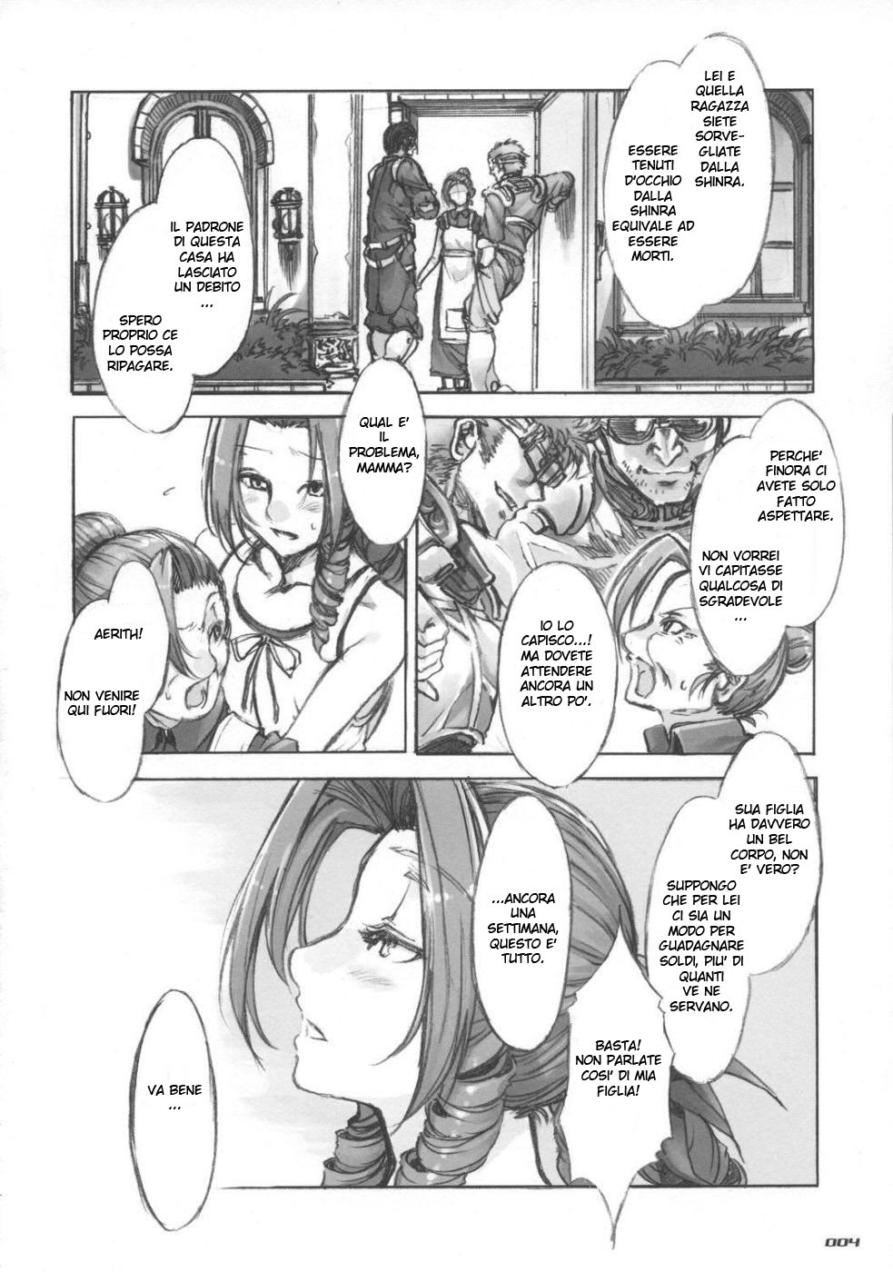(C73) [Alice no Takarabako (Mizuryu Kei)] MORAL CRISIS (Final Fantasy VII) [Italian] [Hiso Hentai] page 4 full