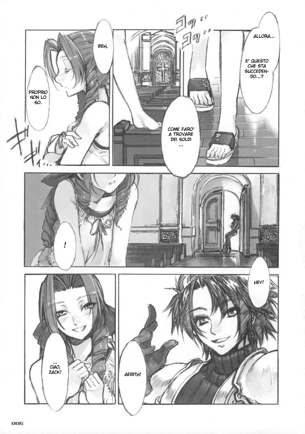 (C73) [Alice no Takarabako (Mizuryu Kei)] MORAL CRISIS (Final Fantasy VII) [Italian] [Hiso Hentai] page 5 full