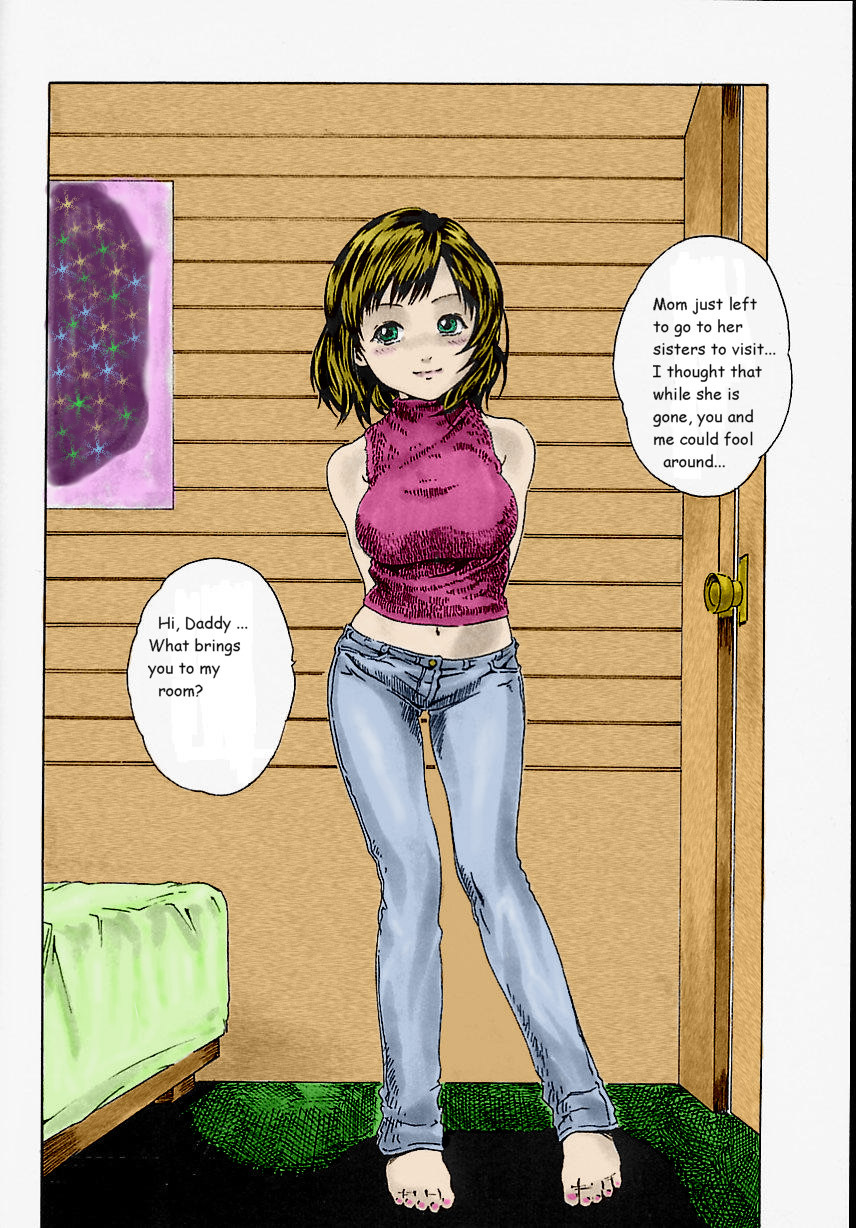 Alone with daddy [English] [Rewrite] [Colored] [Decensored] page 2 full