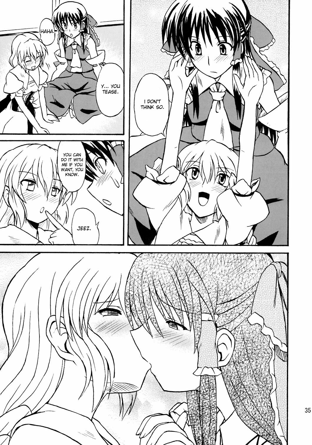 (Reitaisai 4) [Takakuya (Takaku Toshihiko)] Touhou Youjo Ranbu 8 | Touhou Enchantresses’ Dance 8 (Touhou Project) [English] page 35 full