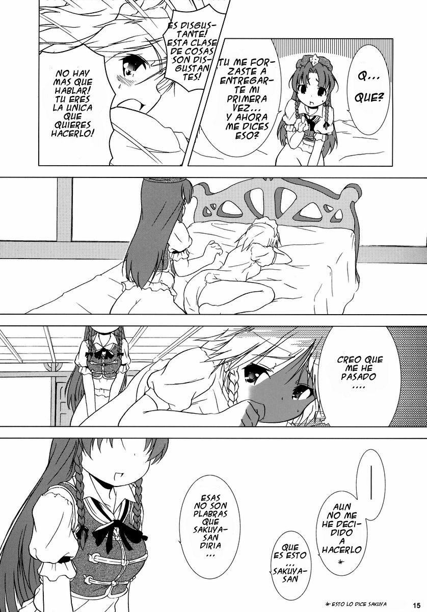 (C69) [Gutenberg no Musume (KnightO Satoshi)] Kajin Komusume Chuuka na Ipanema | Bloom Human Serving (Touhou Project) [Spanish] [Touhou Hentai] page 15 full