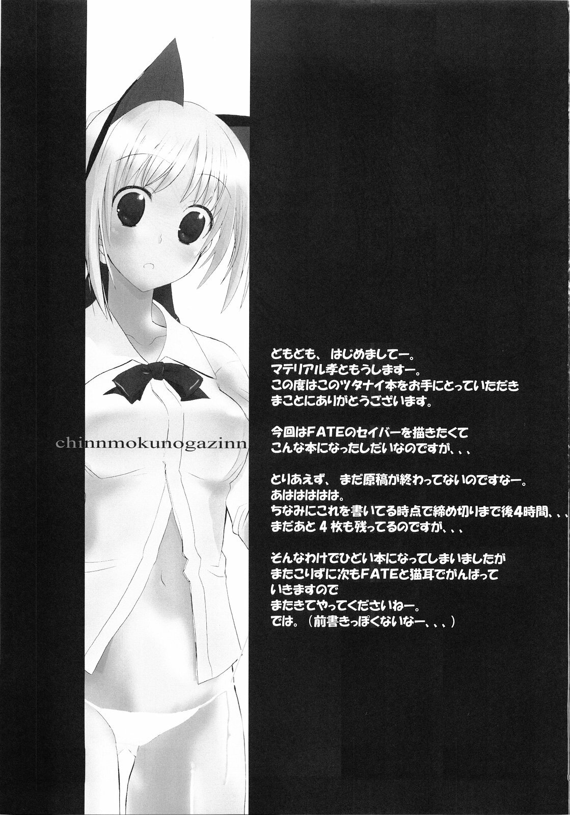 (Mimiket 11) [Chinnmokunogazinn (materiarucou)] ENDLESS (Fate stay/night) page 6 full