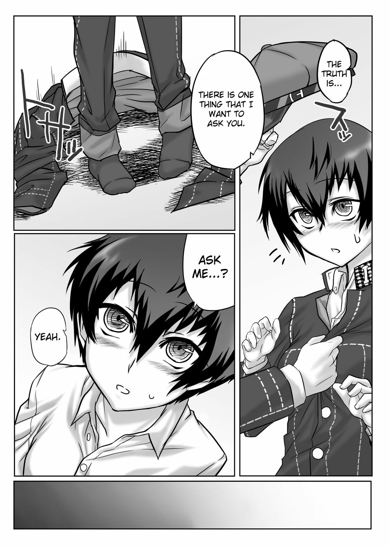 (C75) [Mahjong Yugen Co. Ltd 58 (Tabigarasu, Gotou Julieta)] Kuma ga Bishounen te nai yo ne!! (Persona 4) [English] page 6 full