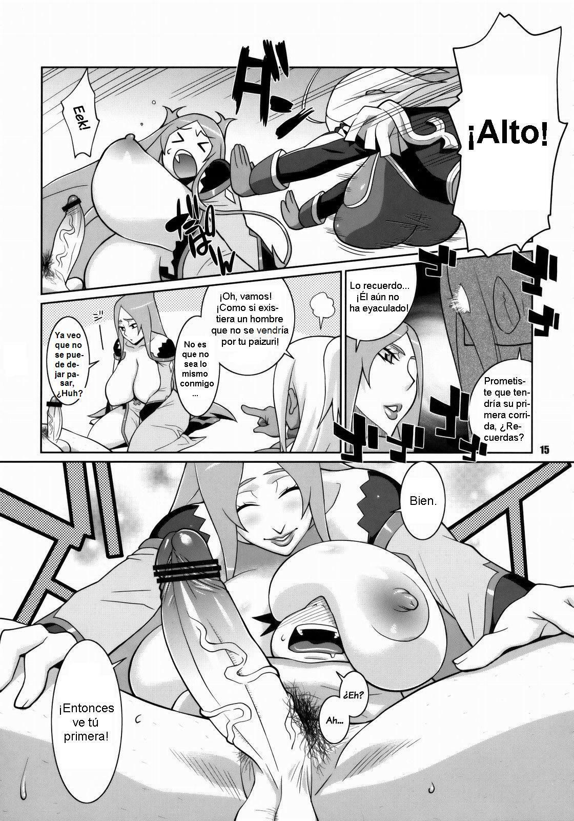 (C75) [TETRODOTOXIN (Nise Kurosaki)] Machina & Garnet to Toshikoshi SEX Zanmai (Dragonaut) [Spanish] [Biblioteca Hentai] page 14 full