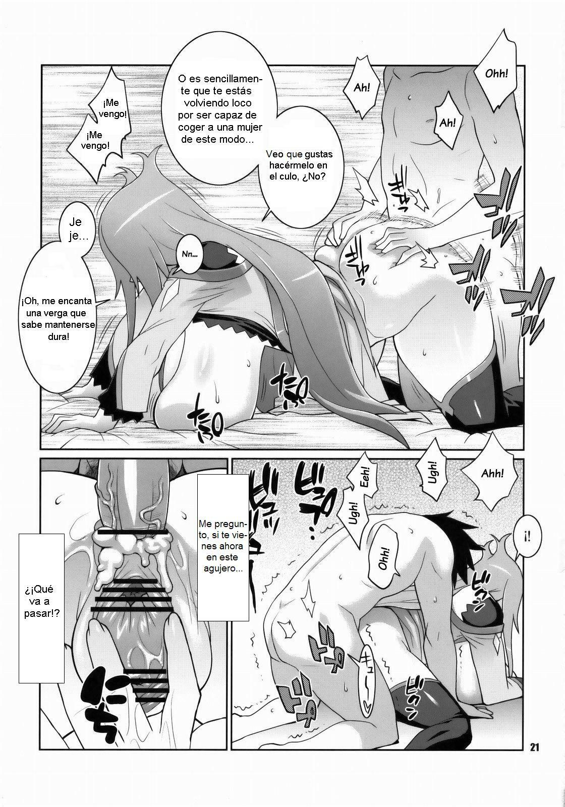 (C75) [TETRODOTOXIN (Nise Kurosaki)] Machina & Garnet to Toshikoshi SEX Zanmai (Dragonaut) [Spanish] [Biblioteca Hentai] page 20 full