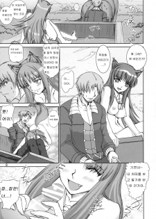 (SC38) [Raijinkai (Haruki Genia)] Wolf Road | 울프로드 (Spice and Wolf) [Korean] - page 8
