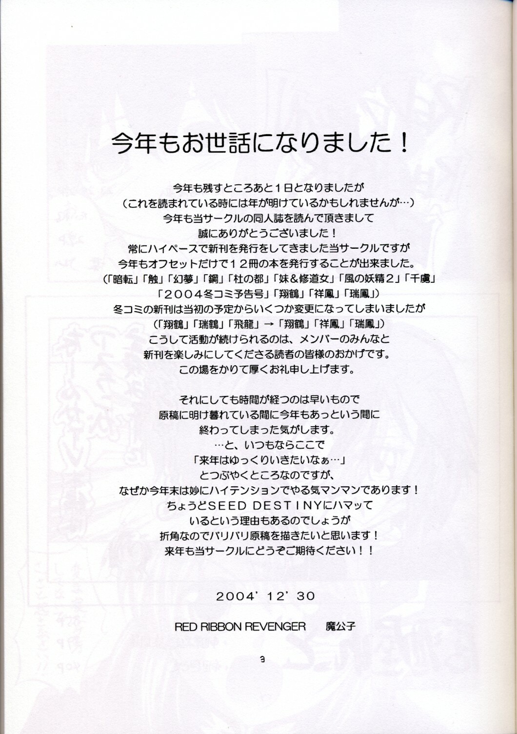 (C67) [Red Ribbon Revenger (Hayama, Makoushi)] Shouhou (Gundam Seed Destiny) page 3 full