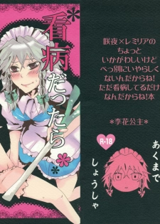 (Reitaisai 6) [Rika Koushu (Kino Asana)] Kanbyou Dattara Shikata Nai (Touhou Project)