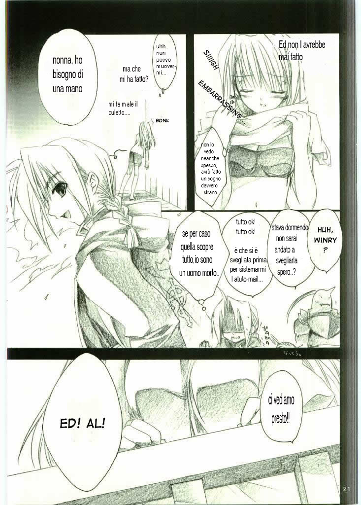 (C65) [FANTASY WIND (Shinano Yura)] FLAME OF ALCHEMY (Fullmetal Alchemist) [Italian] page 19 full
