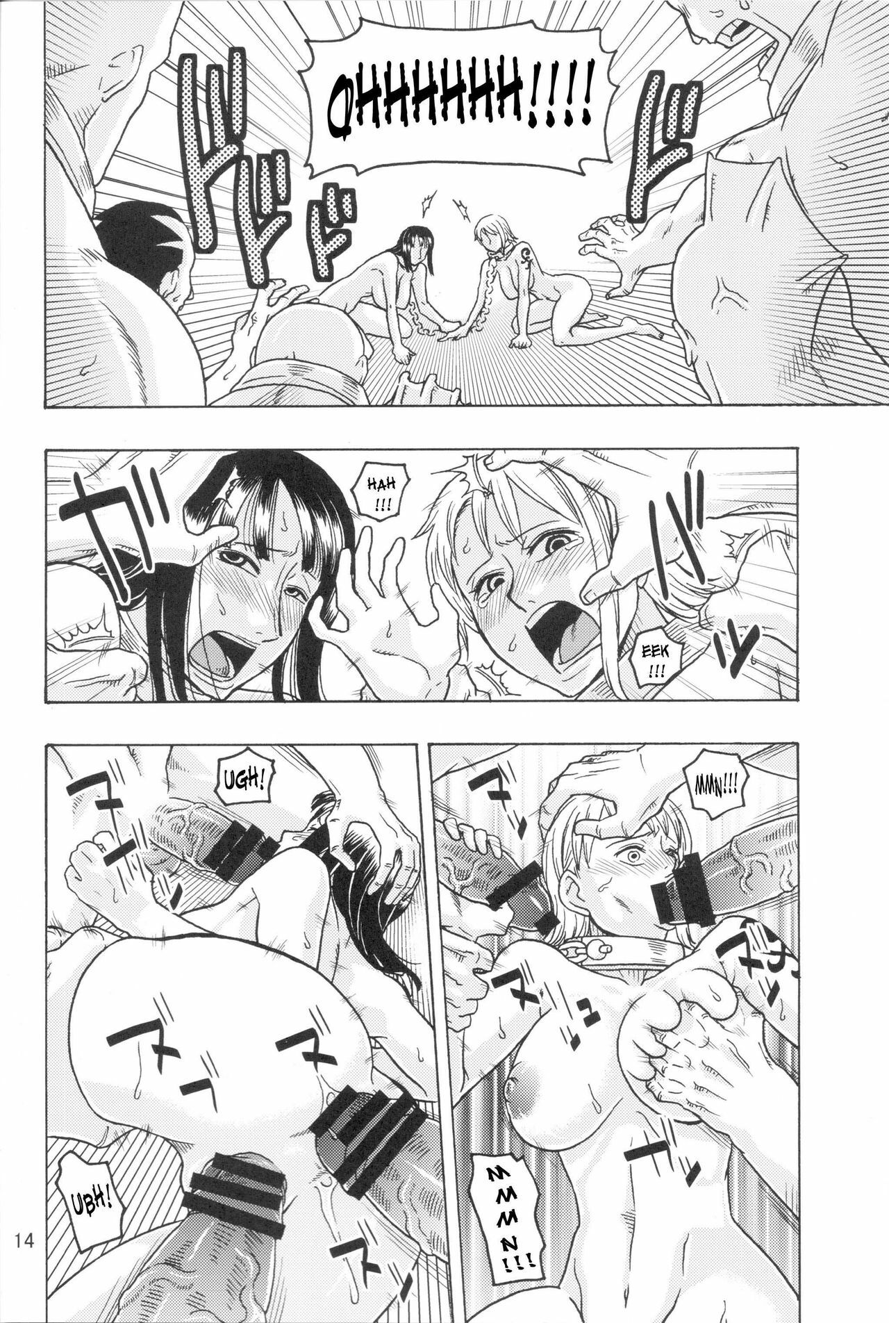 (C75) [ACID-HEAD (Murata.)] Nami no Koukai Nisshi EX NamiRobi 3 (One Piece) [Spanish] [Blood Hunter] page 15 full