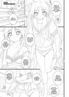 (COMIC1☆3) [Heaven's Gate (Andou Tomoya)] Kanojo o Mizugi ni Kigaetara (Lucky Star) [English] [CGrascal] - page 2