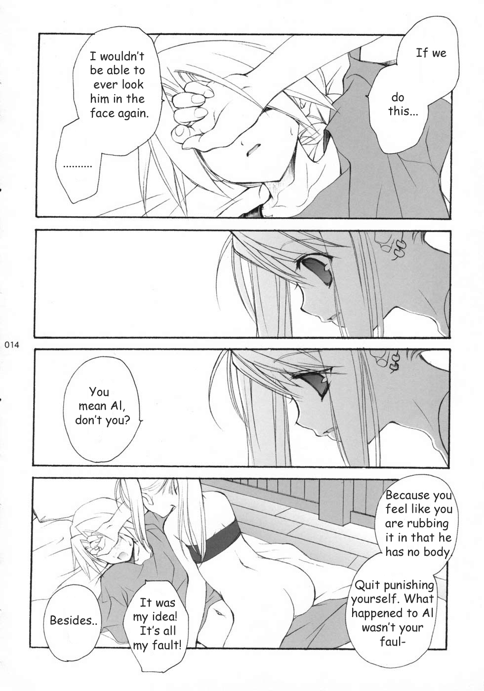 (C65) [Kyougetsutei (Miyashita Miki)] Hagane No XXXX (Fullmetal Alchemist) [English] [Decensored] page 13 full